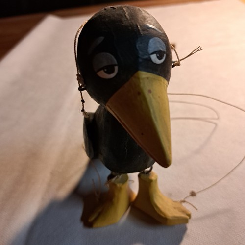 ältere marionette rabe - marionette,,