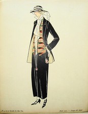 Jugendstil Mode echte Graphik