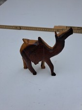 Kamel Figur aus Holz zweifarbig selten