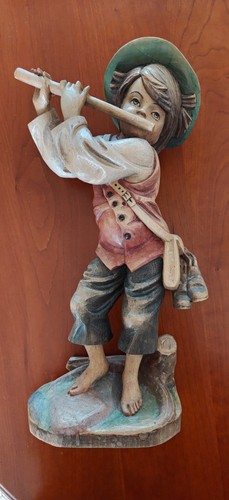 Große holzfigur 37cm - große,