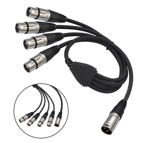 Pin xlr wege splitter - 4-wege,