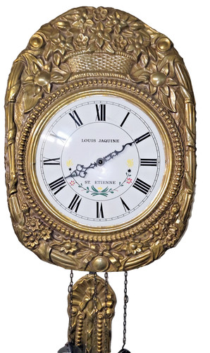 Alte comtoise messing wanduhr - comtoise,