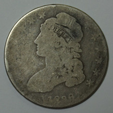 Capped Bust Half Dollar 1836 Lettered Edge USA 50c