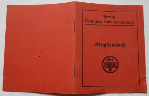 Mitgliedsbuch verein deutscher - mitgliedsbuch,