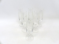 Kisslinger Rattenberg Tirol Kristall handgeschliffen Eulen auf Zweig 6x Sektglas