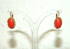 Ein Paar Korallen - Ohrringe