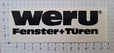 Aufkleber "weru" Fenster +
