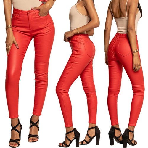 Skinny röhre kunstlederhose - skinny,
