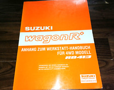 SUZUKI wagonR+  RB413 4WD Allrad 2001- Update WERKSTATTHANDBUCH