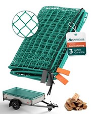 Anhängernetz 2x4M Abdecknetz Hängernetz mit Eckenmarkierung, Beutel, 8 Haken