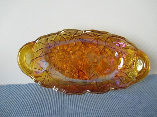 Alte ovale schale glas - schale,