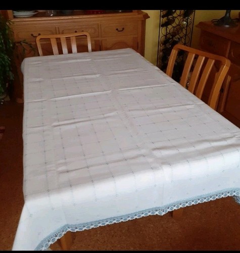 Tischdecke hellblau - tischdecke,