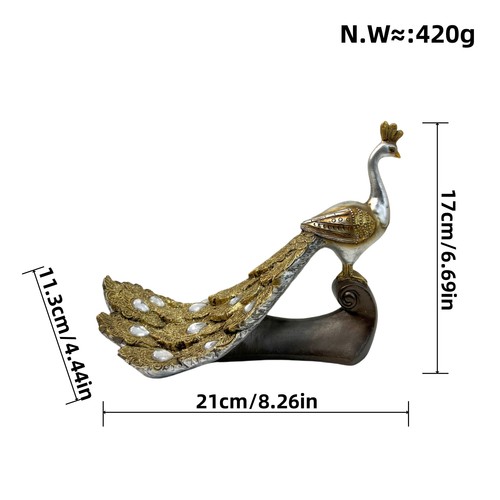 Pfau skulptur deko figur - deko,