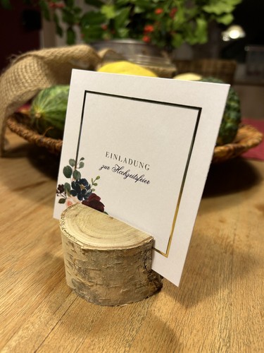 Platzkartenhalter birke - platzkartenhalter,