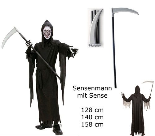 Kinder kostüm sensenmann - sensenmann, +