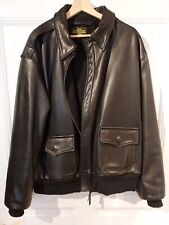 Aero Leather Type A-2 Flight Jacket 45-1410P Pferdeleder Schwarz Gr. 50