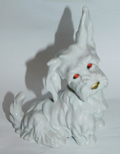 Porzellan figur hund - porzellan, scotch
