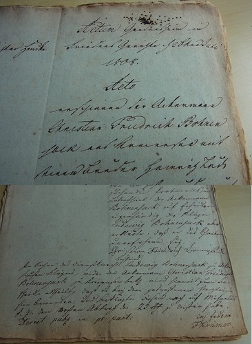 Dokument gandersheim 1808 - gandersheim,