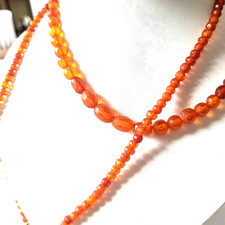 Antike kurze Bernsteinkette -  Butterscotch - Kugeln - Ca. 37,90 g - Amber