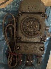 altes Telefon Grubentelefon Bunkertelefon Wandtelefon