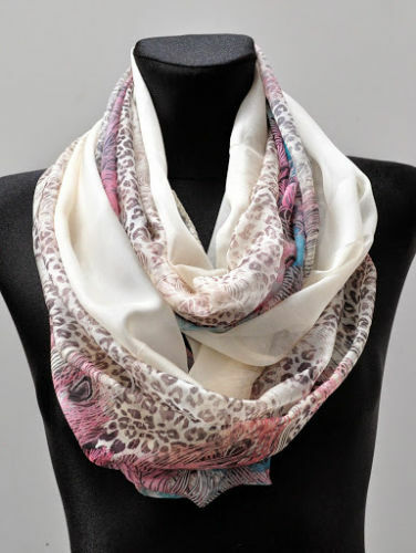 Seide blumen tuch loop - blumen,