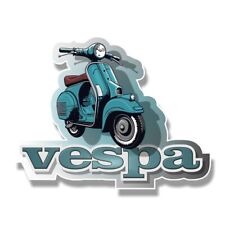 VESPA SHAPE BLUE PVC AUFKLEBER (MBRPVC088)