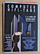 Plakat COMPUTER HIFI-Tage 1989 München Regina-Haus Original DIN A2 Top!