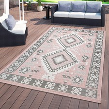 In- & Outdoor-Teppich, Für Balkon Und Terrasse, Mit Orient-Design, In Rosa