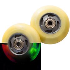 2x 80 mm Blinkende LED Rollen 78A,ABEC-5 Kugellager Inliner Skateboard Waveboard