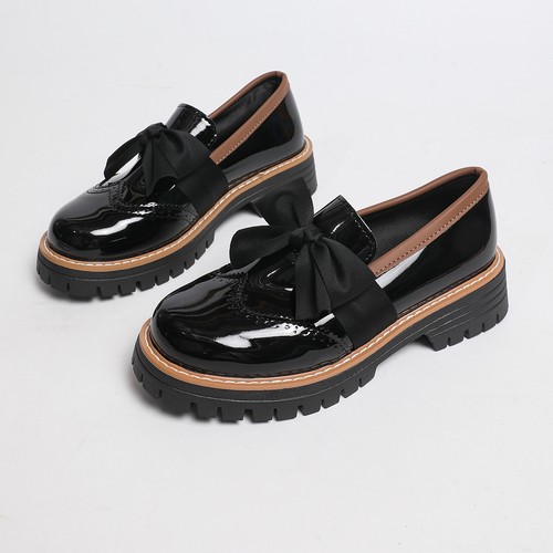 Damen schleifen loafers - schleifen,