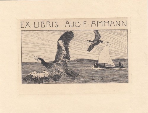 Exlibris bookplate radierung - exlibris,