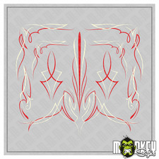 Pinstripe B Aufkleber Set