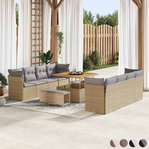 Pcs gartensofa set mit - gartensofa-set,