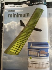Bauplan für Segelflugzeug Minimum, 150 cm Spannweite