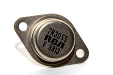 Vintage NPN Leistungs-Transistor v. RCA Typ 2N3055, 60V / 15A / 115 W, TO-3, NOS