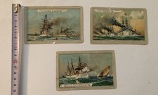 Drei antike Sammelbilder Schiffe, Kaisers Kaffee