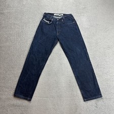 DIESEL Herren Vintage Jeans SADDLE Hose W32 L32 Relaxed Straight Logo 6200 Blau