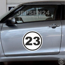 Startnummern Autoaufkleber