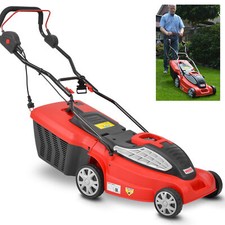 Elektro Rasenmäher 38 cm Schnittbreite 230V 45L Grasfangkorb 1600W ID6101