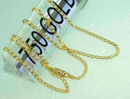 Halskette 750 gelbgold - halskette,