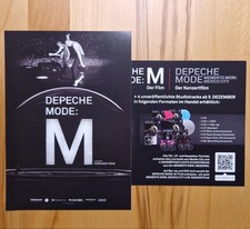 Depeche Mode | M Der KonzertFilm  2× PROMO FLYER MEMENTO MORI MEXICO CITY DIN A5