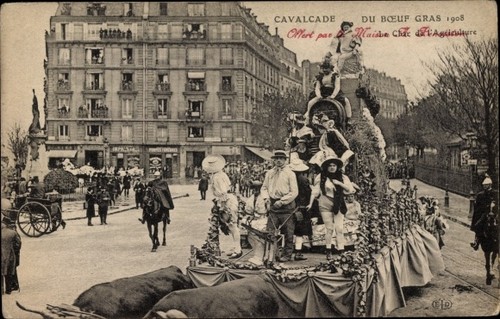 Paris cavalcade du - paris,, boeuf