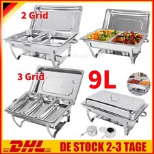 Chafing Dish Speisenwärmer Buffet Bankett Catering Warmhaltebehälter Edelstahl -