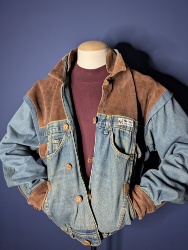 Vintage 90er italy denim suede - vintage,