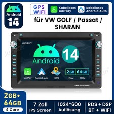 Für VW Polo 9N Golf 4 Passat B5 T5 Android 14 64G Autoradio Carplay GPS WIFI USB