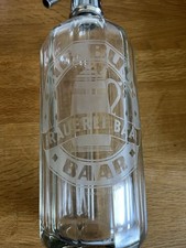 Syphon Soda Flasche Glas Antik