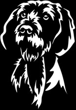 MAGYAR VIZSLA Aufkleber - Autoaufkleber - sticker - Drahthaar Vizsla Kopf #95