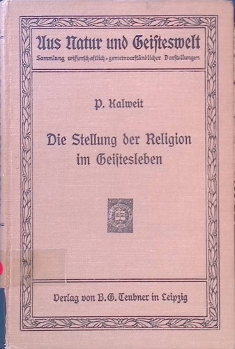 Die stellung der religion - der, im