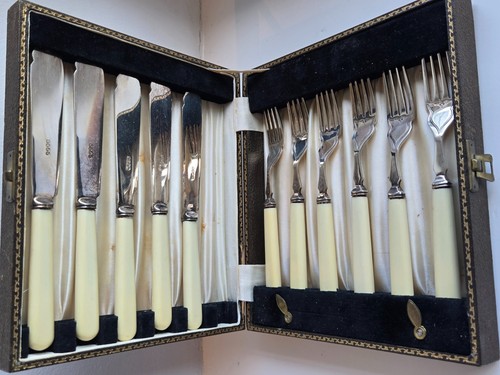 Antiker besteck kasten messer - besteck,