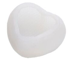 Silikon Gießform für Gips, Gieß Form " Herz groß" Strukturiert 11,2 x 10,3 cm